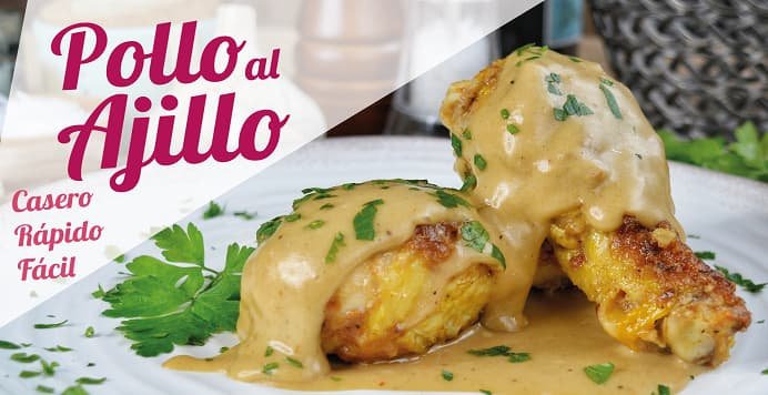 receta pollo al ajillo