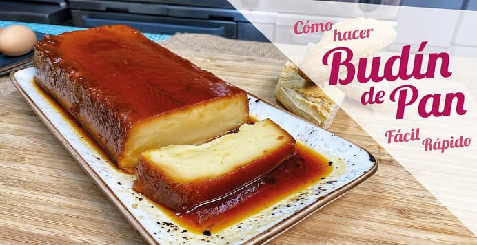 receta budín de pan casero